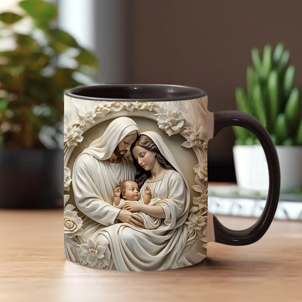 Holy Family - Personalized Christian Accent Mug