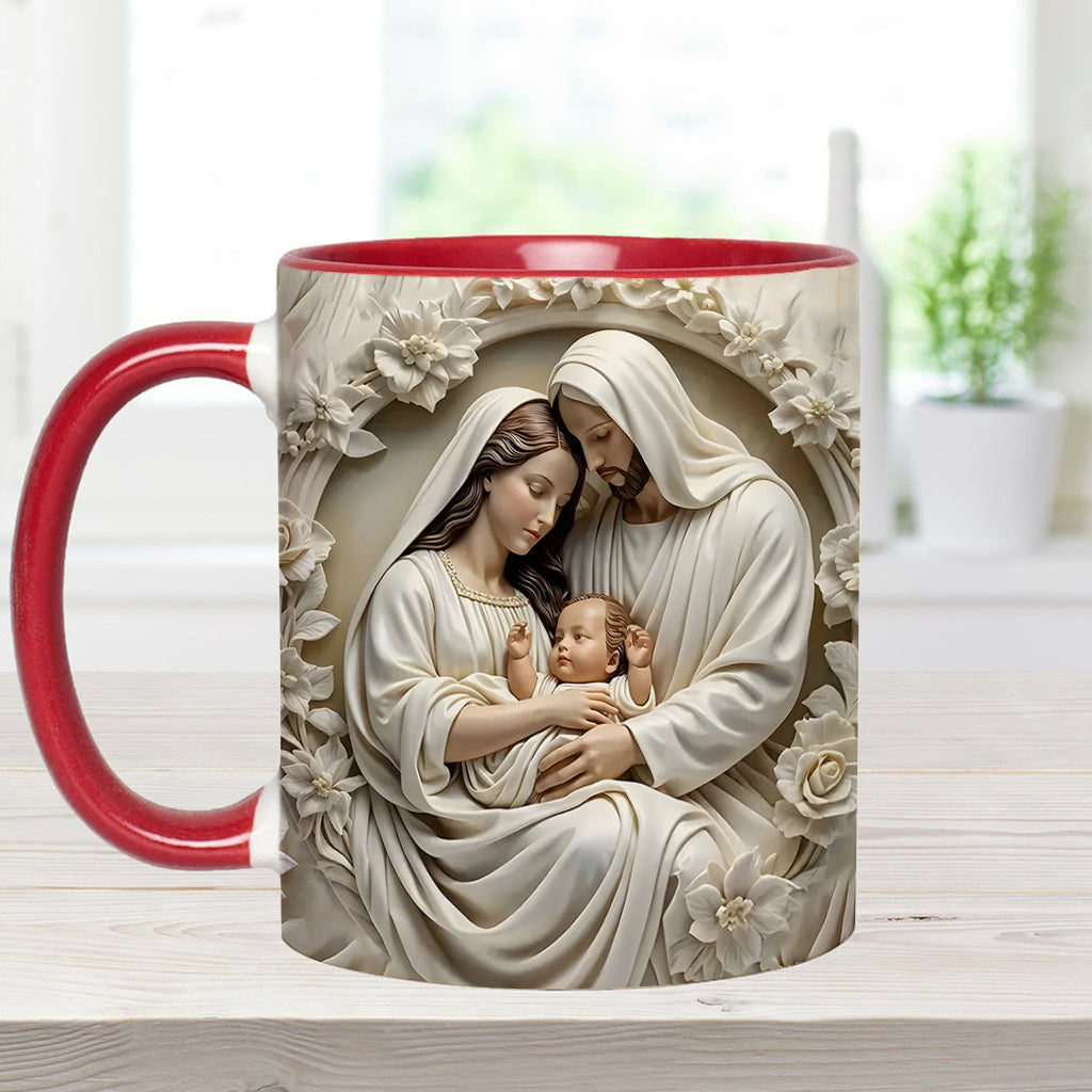 Holy Family - Personalized Christian Accent Mug