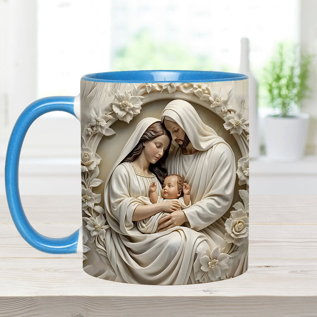 Holy Family - Personalized Christian Accent Mug