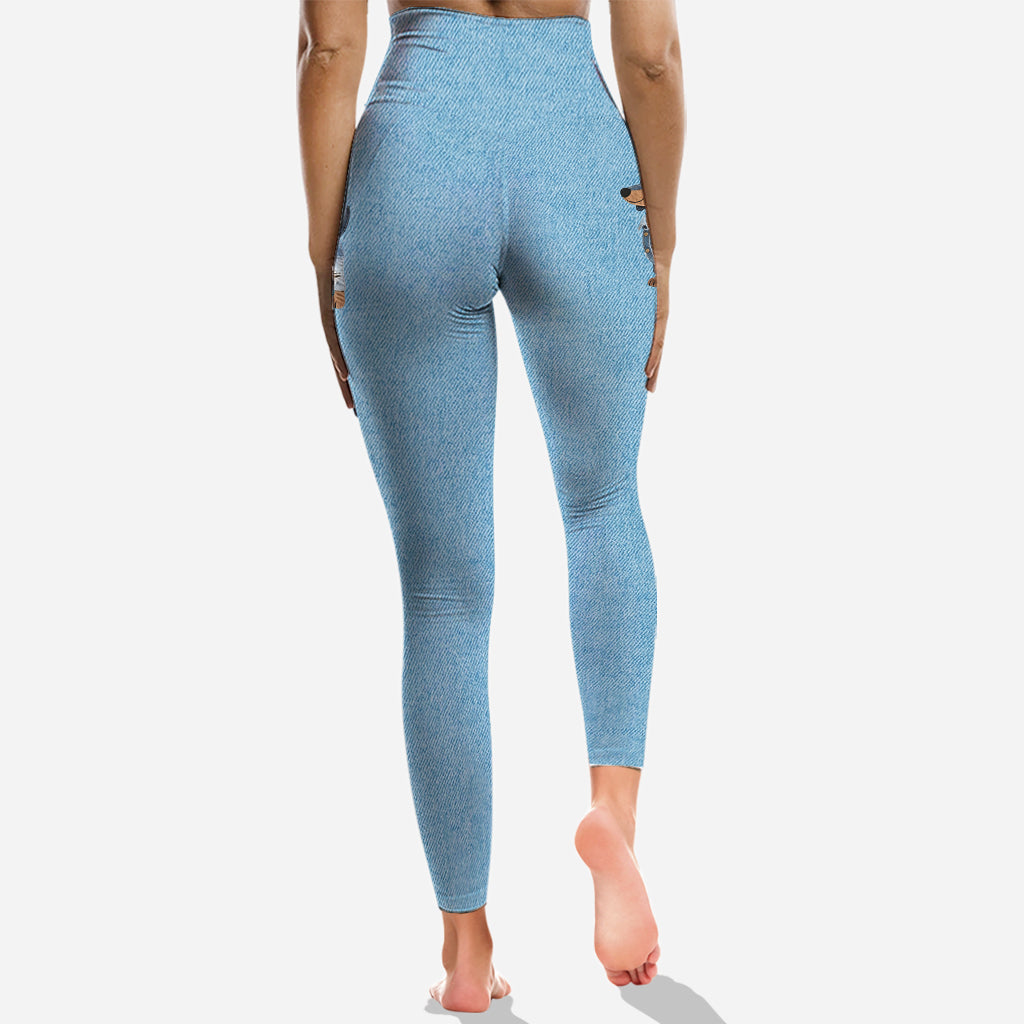 Just A Girl Who Loves Her Dog - Personalized Dog Hoodie and Leggings