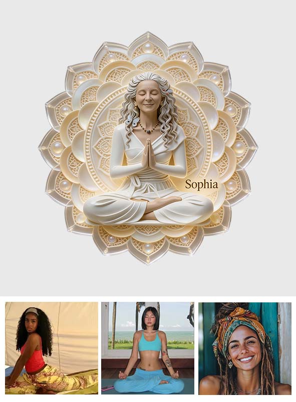 Just Breath - Personalized Yoga LED Light Acrylic Sign