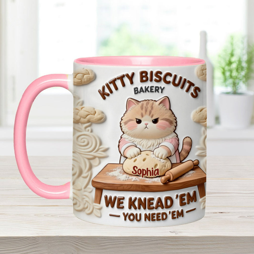 We Knead Em You Need Em - Personalized Baking Accent Mug & Coaster