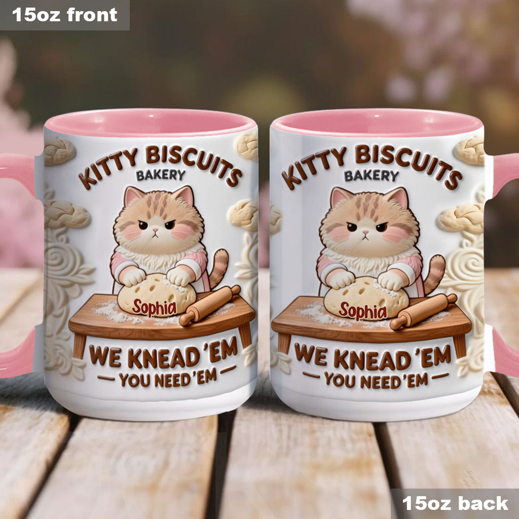 We Knead Em You Need Em - Personalized Baking Accent Mug & Coaster