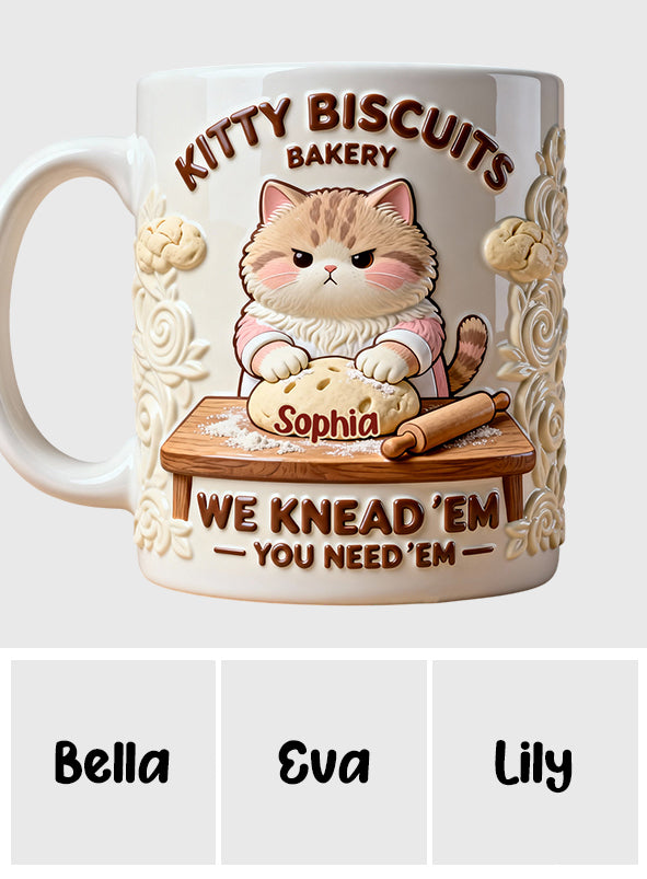 We Knead Em You Need Em - Personalized Baking Accent Mug & Coaster