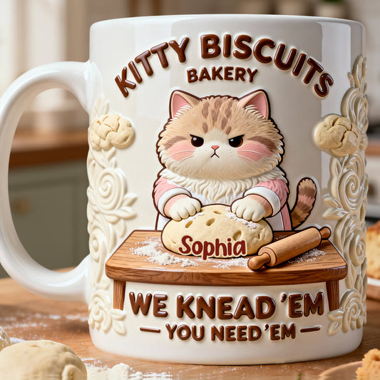 We Knead Em You Need Em - Personalized Baking Accent Mug & Coaster
