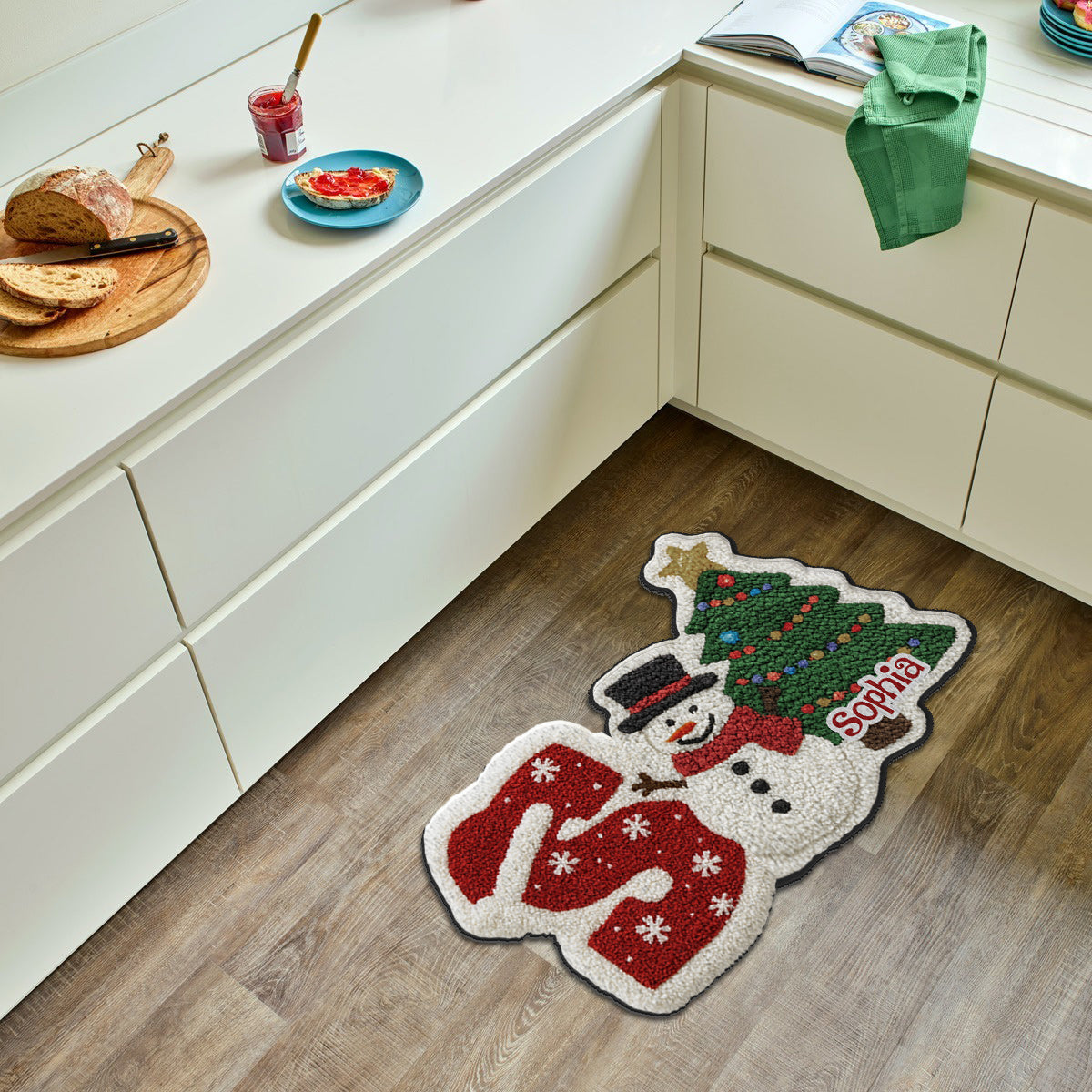 Holiday Gifts For Your Loved Ones - Personalized Family Non-Slip Tufted Rug