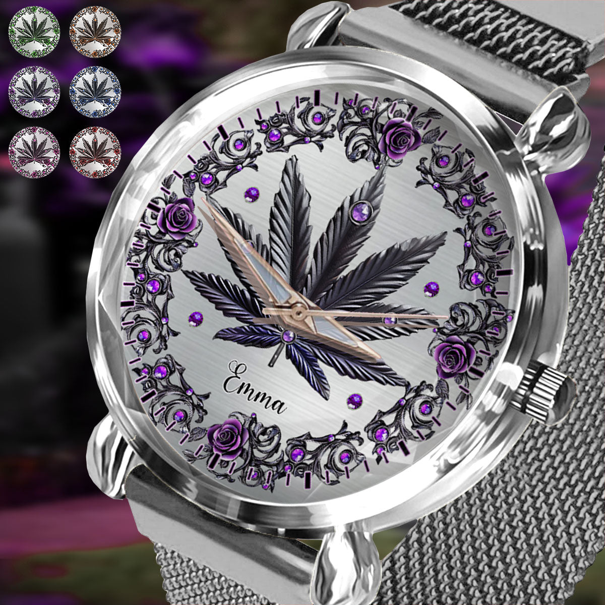 Beautiful Marijuanas - Personalized Weed Women Hand Watch