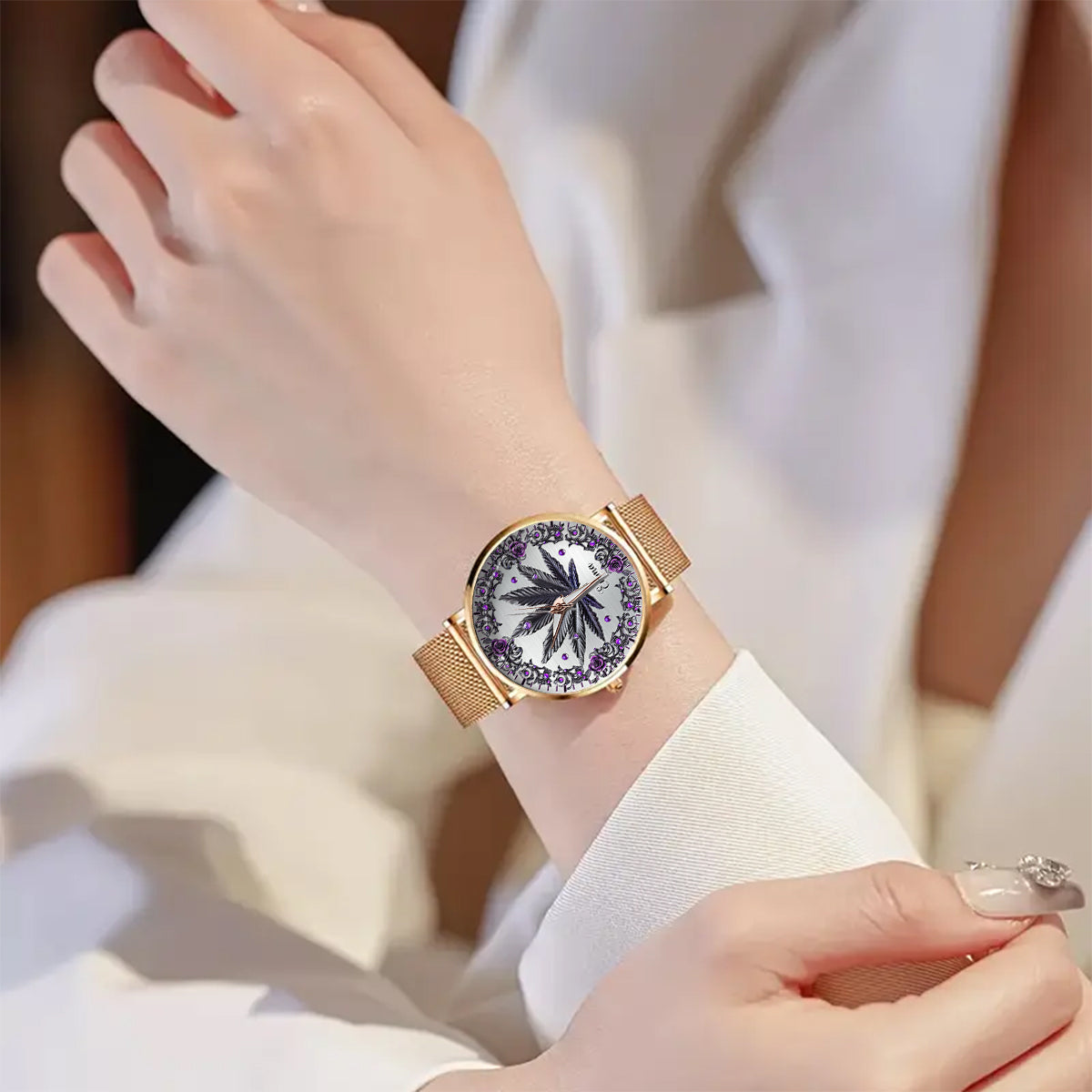 Beautiful Marijuanas - Personalized Weed Women Hand Watch