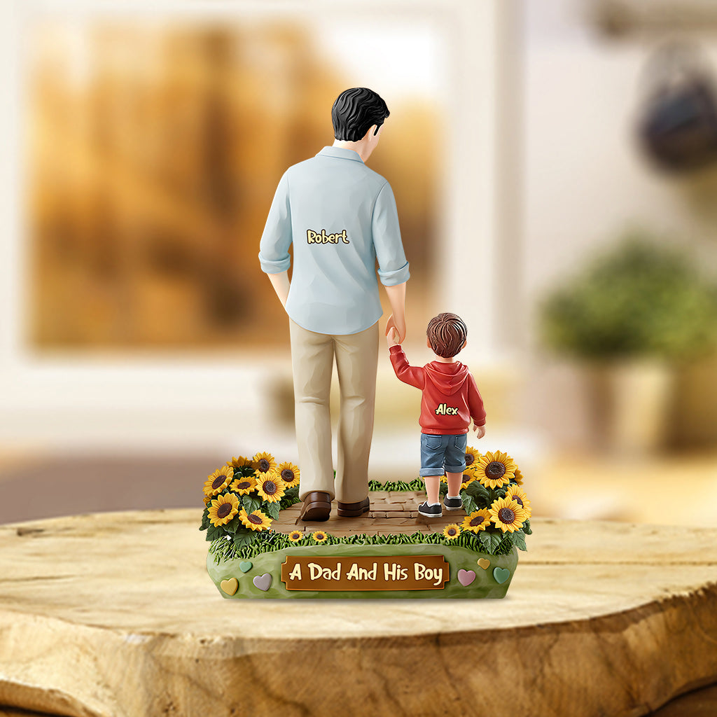 I Love You Dad - Personalized Father Custom Shaped Acrylic Plaque