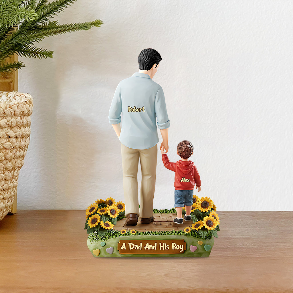 I Love You Dad - Personalized Father Custom Shaped Acrylic Plaque