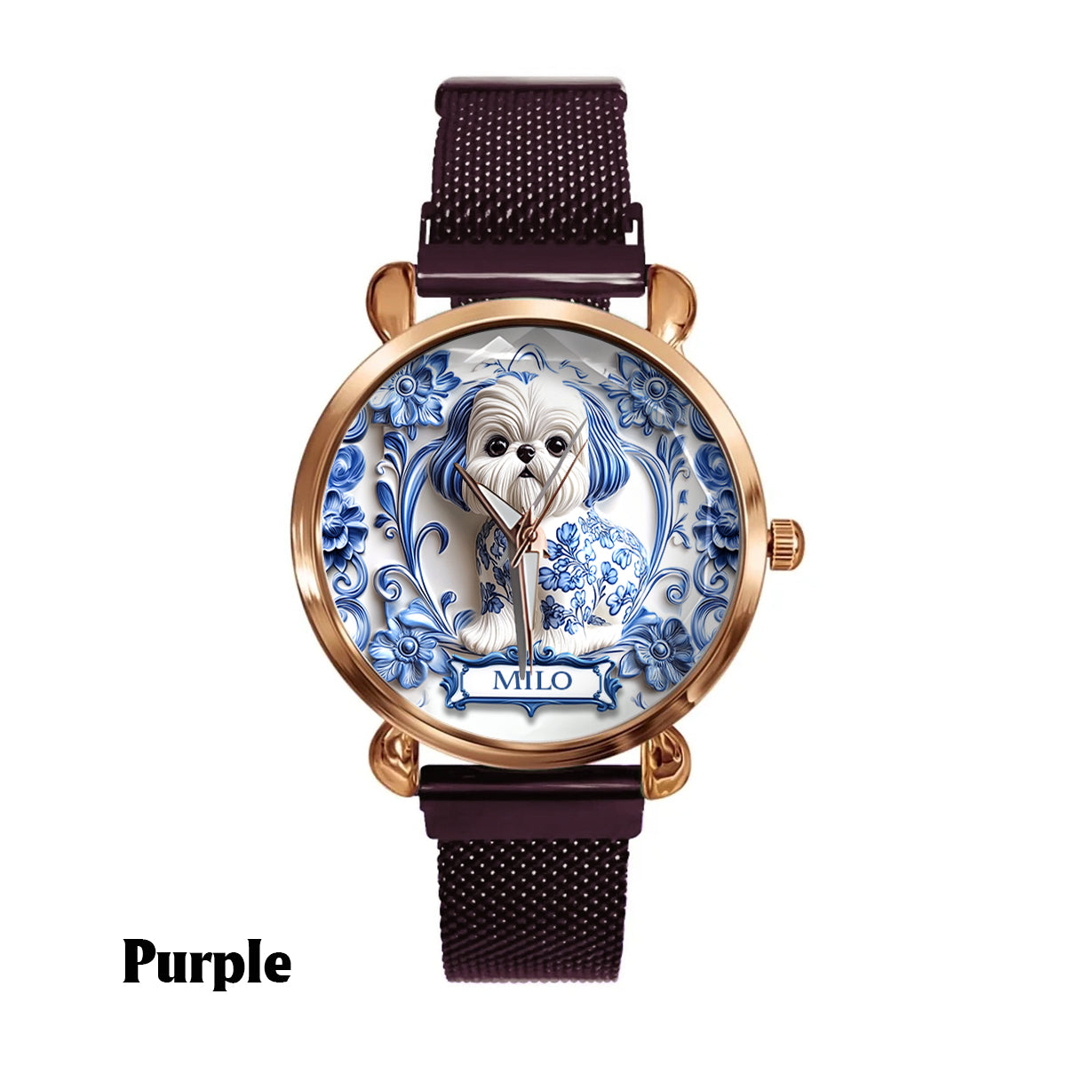 Dog Mom - Personalized Dog Women Hand Watch