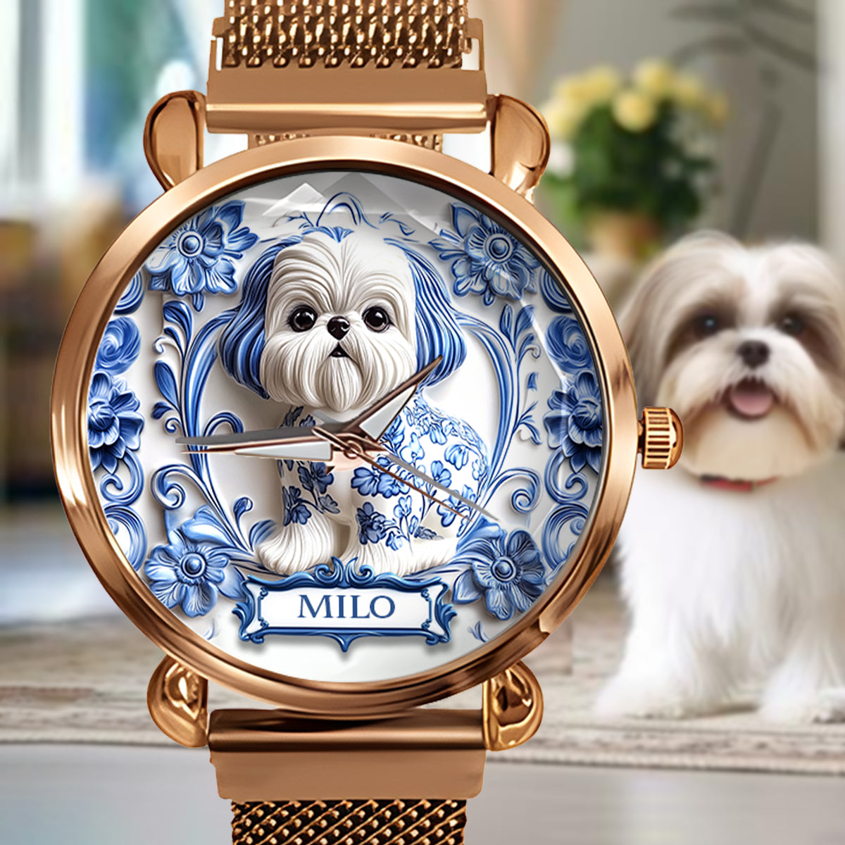 Dog Mom - Personalized Dog Women Hand Watch