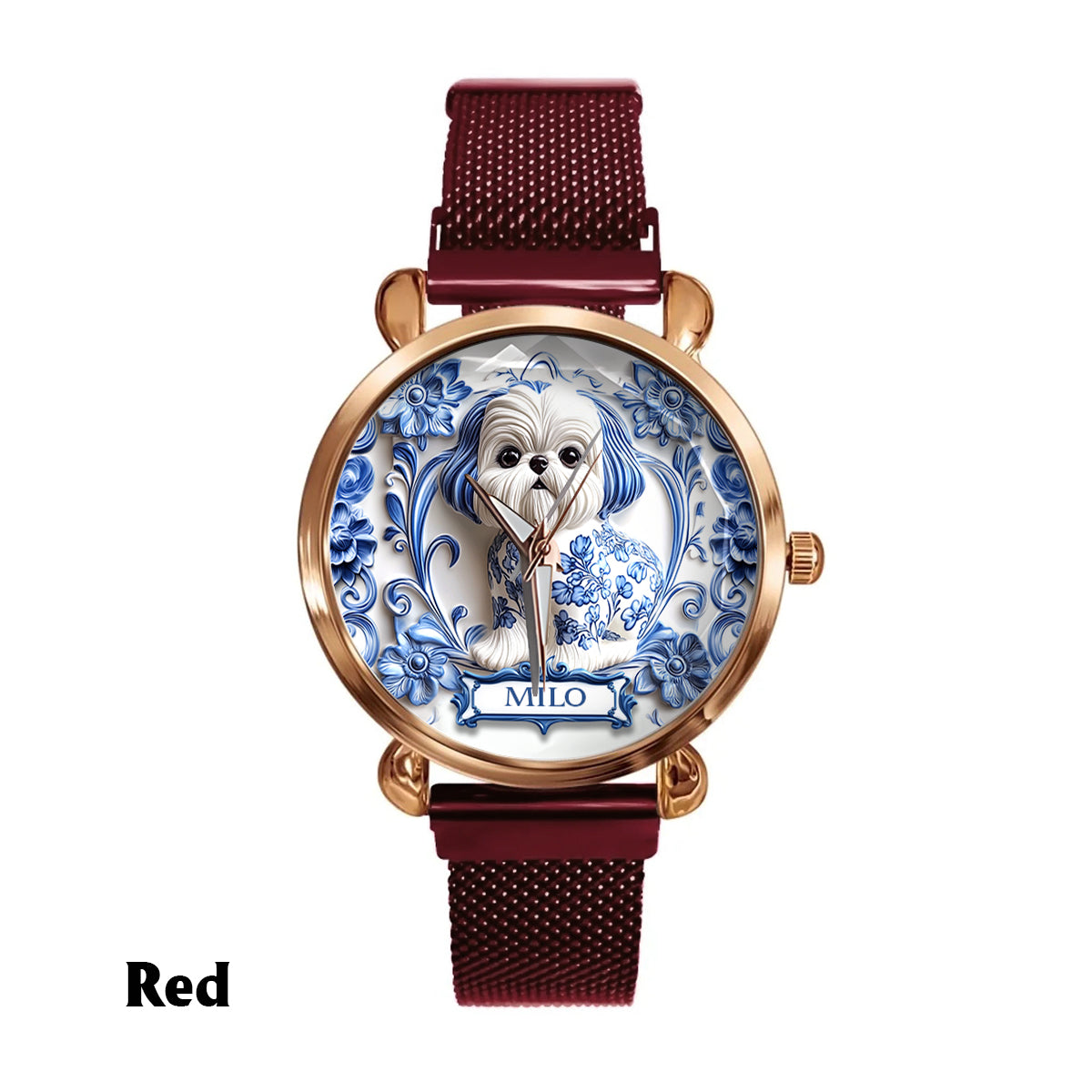 Dog Mom - Personalized Dog Women Hand Watch