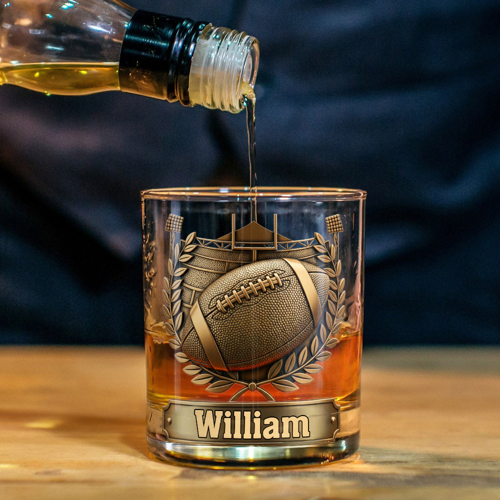Victory Sip - Personalized Football Whiskey Glass