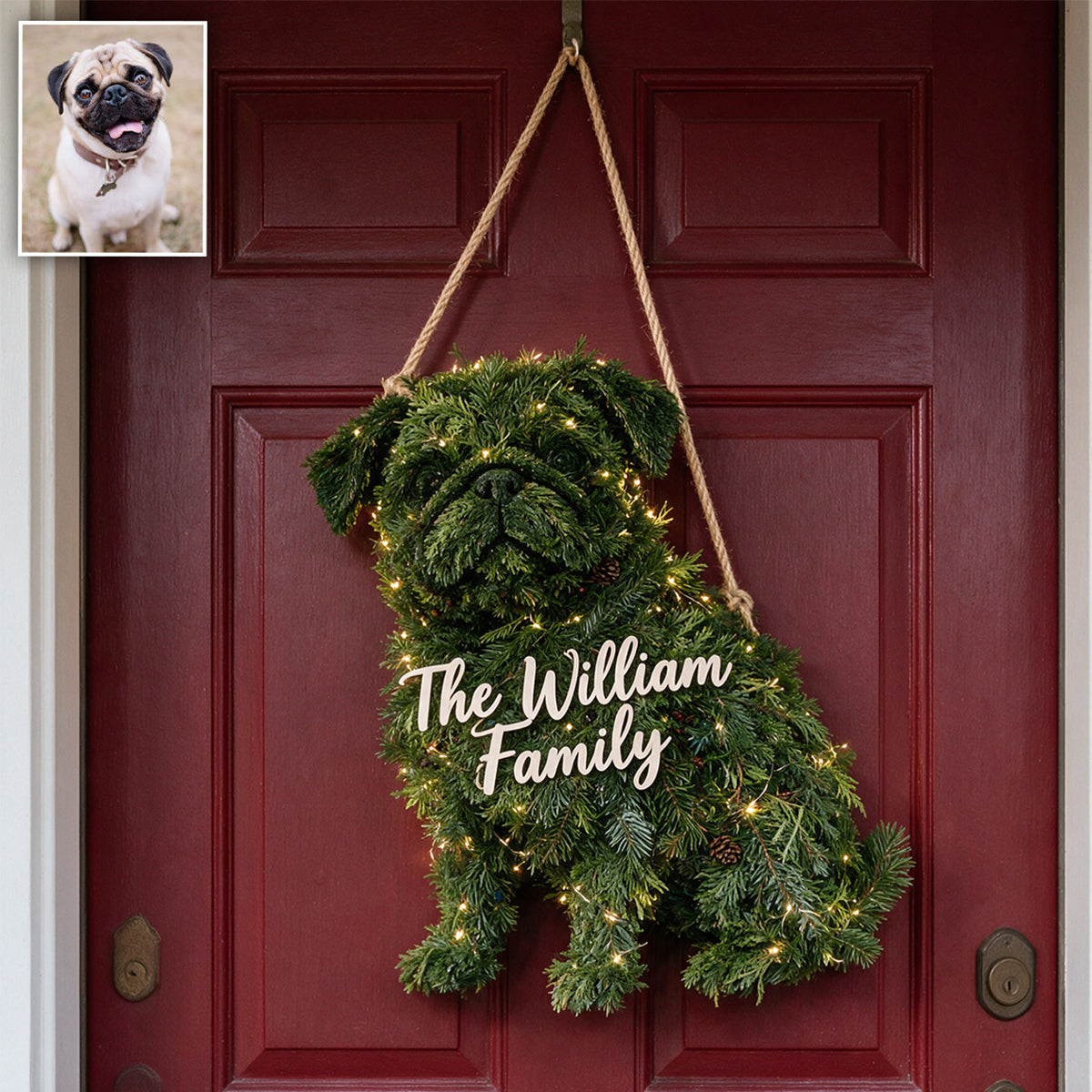 Merry Woofmas - Personalized Dog LED Light Acrylic Sign