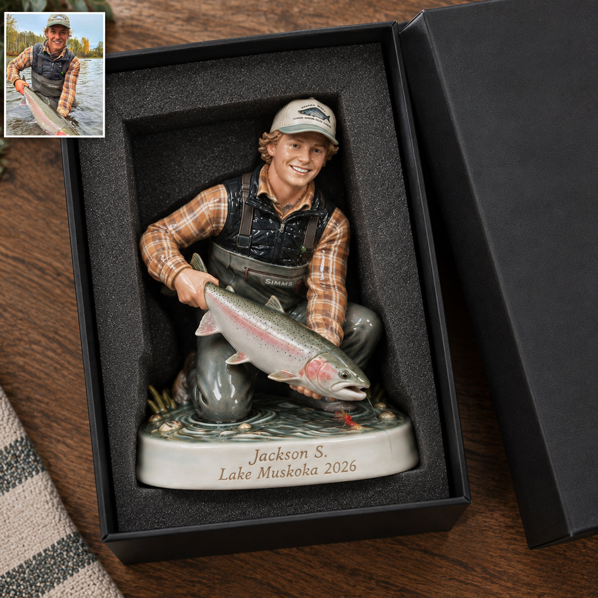 Custom From Any Photo - Personalized Fishing 3D Plaque