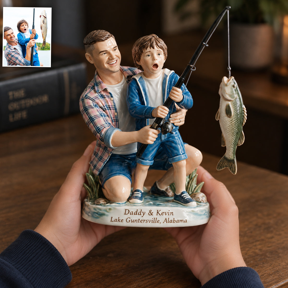 Custom From Any Photo - Personalized Fishing 3D Plaque