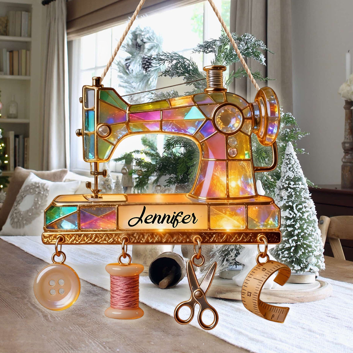 Colorful Sewing Machine - Personalized Sewing LED Light Acrylic Sign