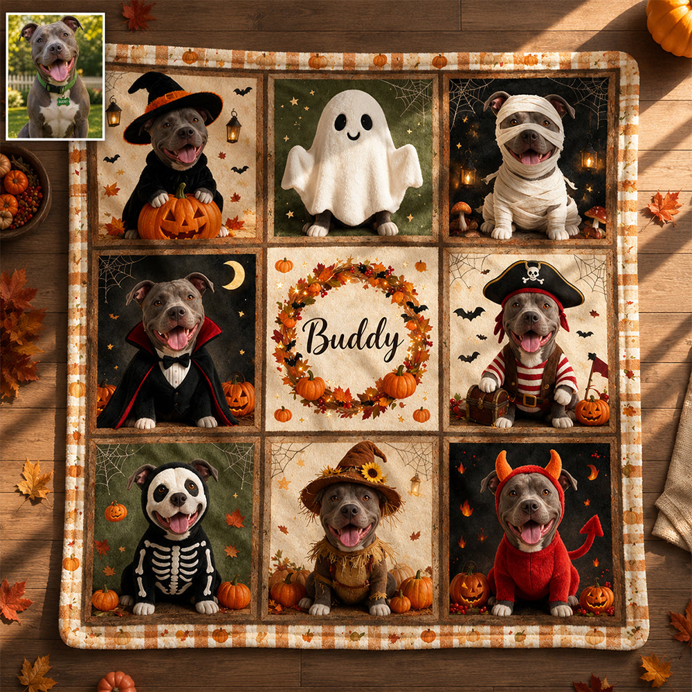Spooky Friend - Personalized Dog Blanket