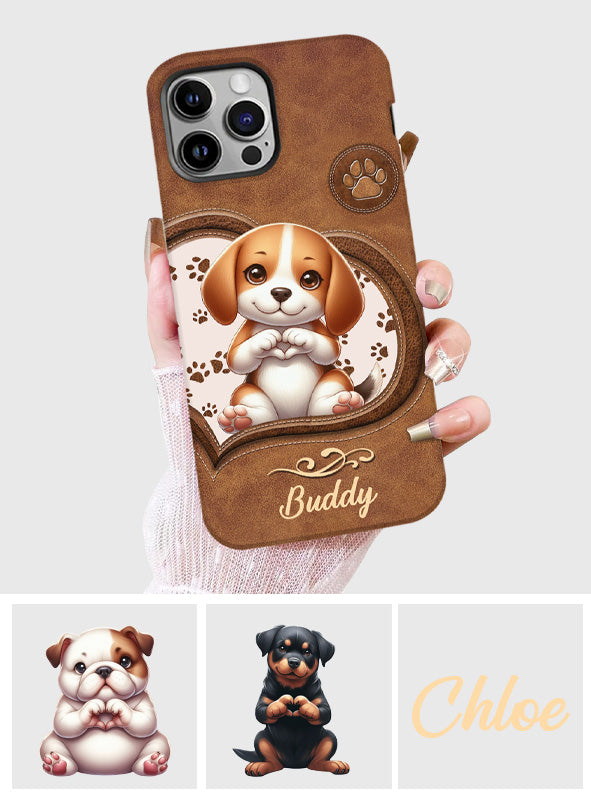 Cute Lovely Dogs - Personalized Dog Full Print Phone Case