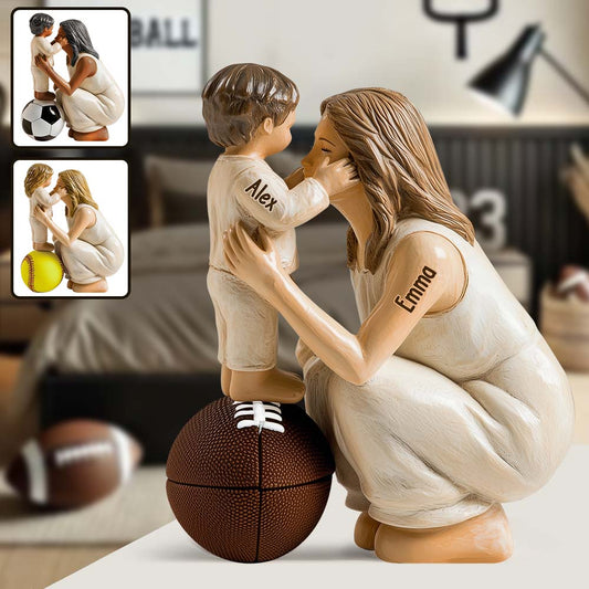 Any Sport Mom, Basketball Mom, Football Mom, Softball Mom, Baseball Mom - Personalized Basketball Custom Shaped Acrylic Plaque