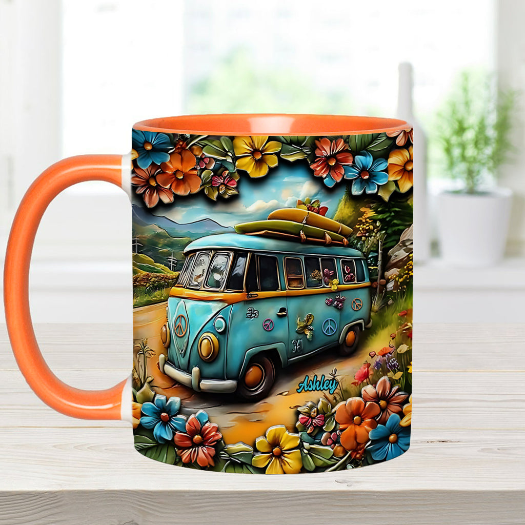 Hippie Van - Personalized Hippie Accent Mug