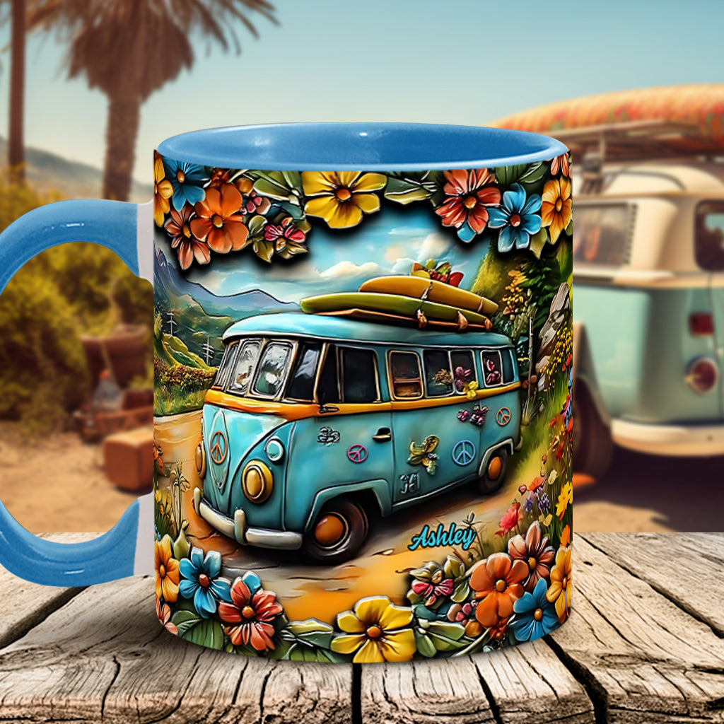 Hippie Van - Personalized Hippie Accent Mug