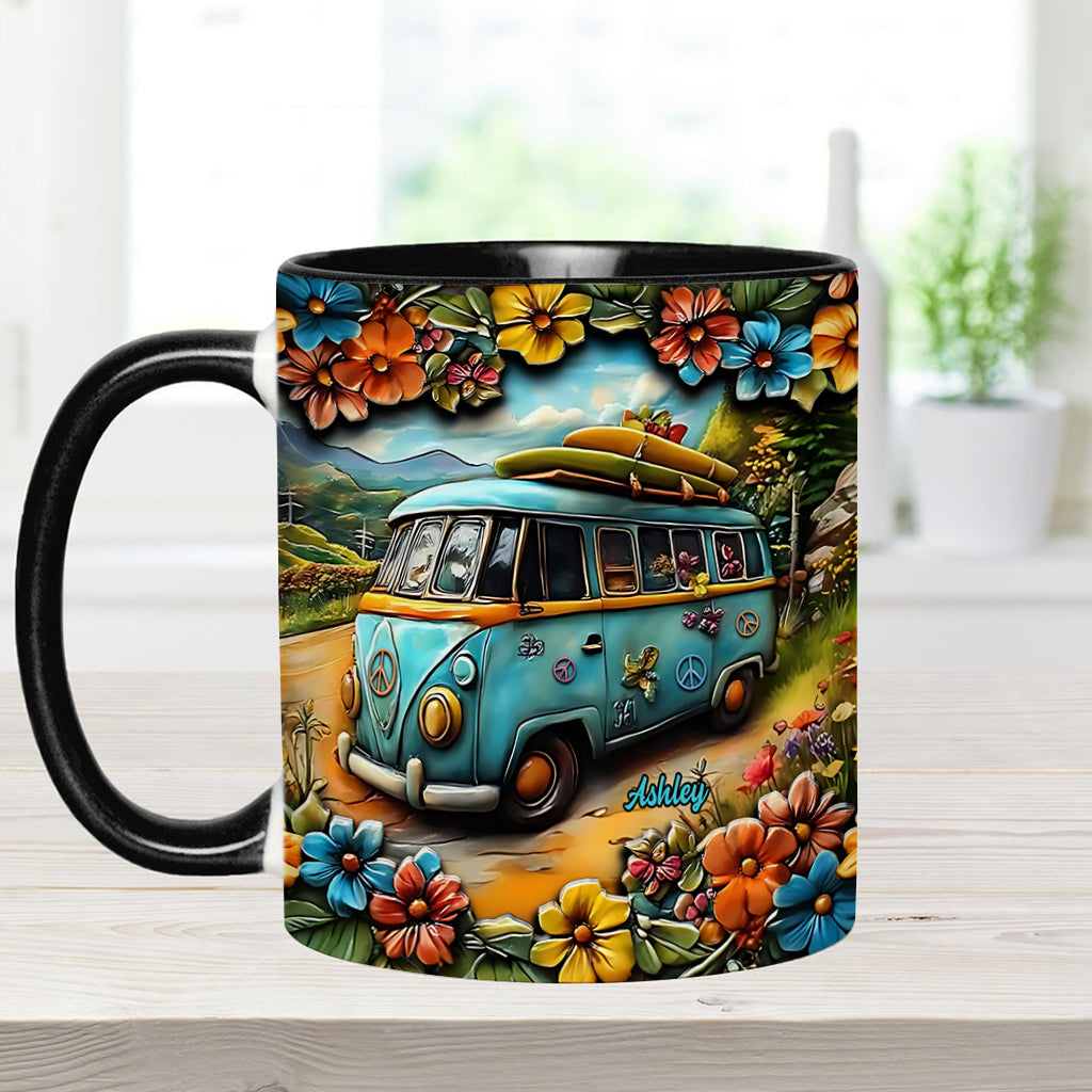Hippie Van - Personalized Hippie Accent Mug