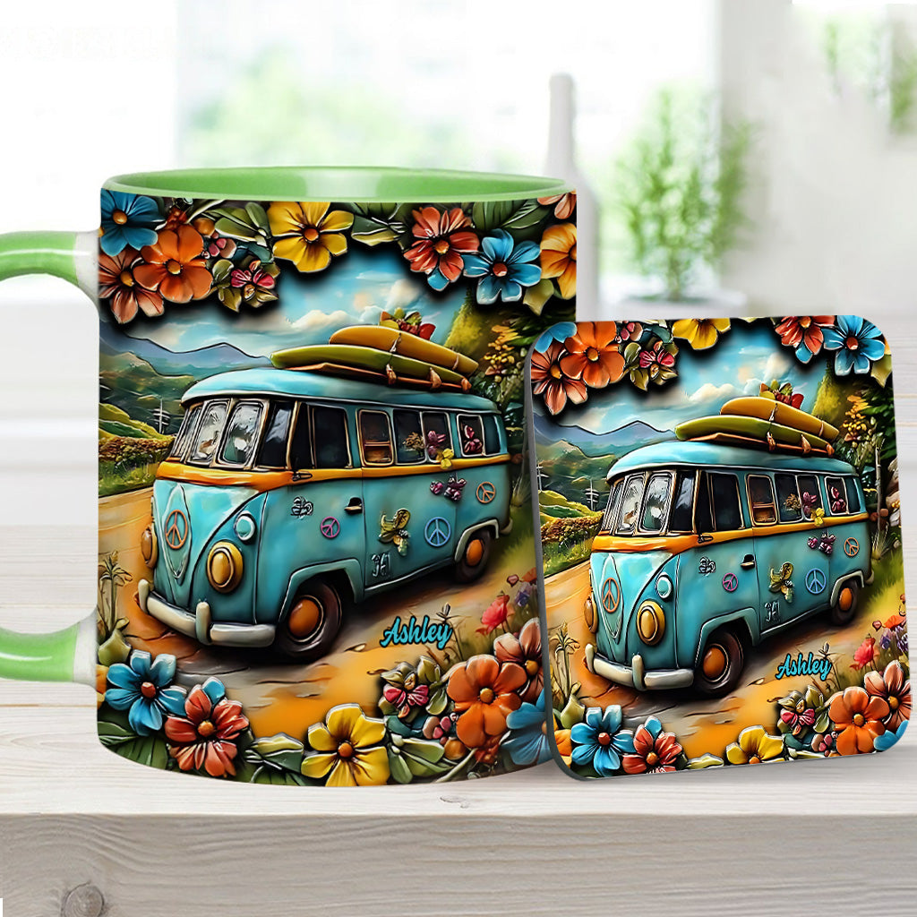 Hippie Van - Personalized Hippie Accent Mug