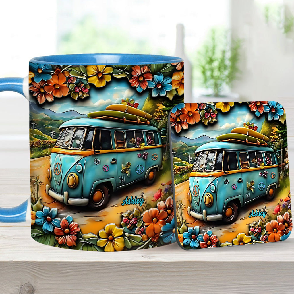Hippie Van - Personalized Hippie Accent Mug