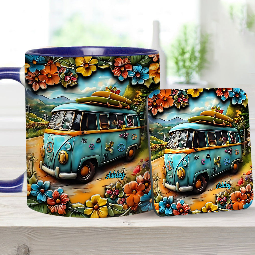 Hippie Van - Personalized Hippie Accent Mug