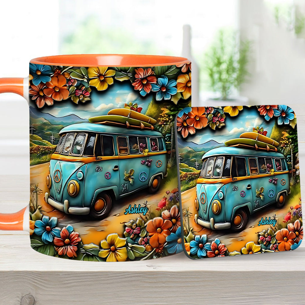 Hippie Van - Personalized Hippie Accent Mug