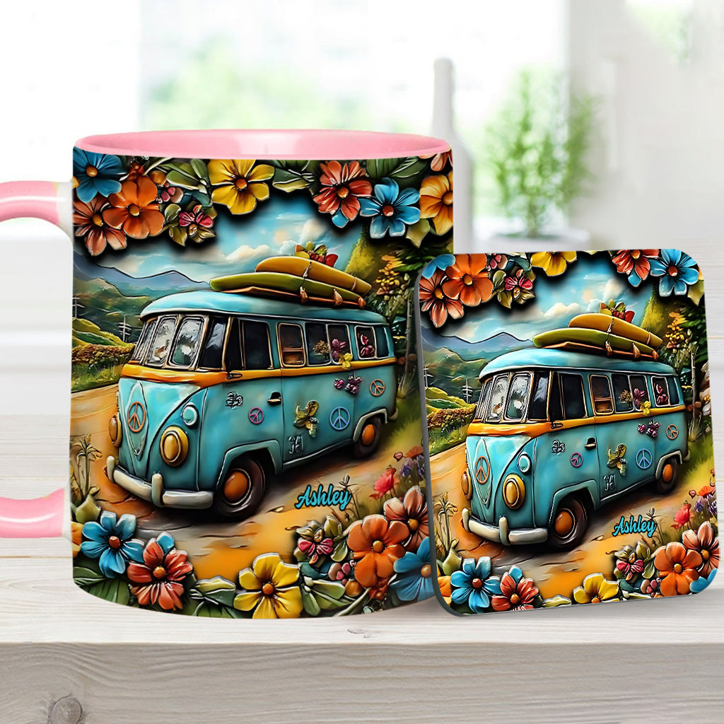 Hippie Van - Personalized Hippie Accent Mug