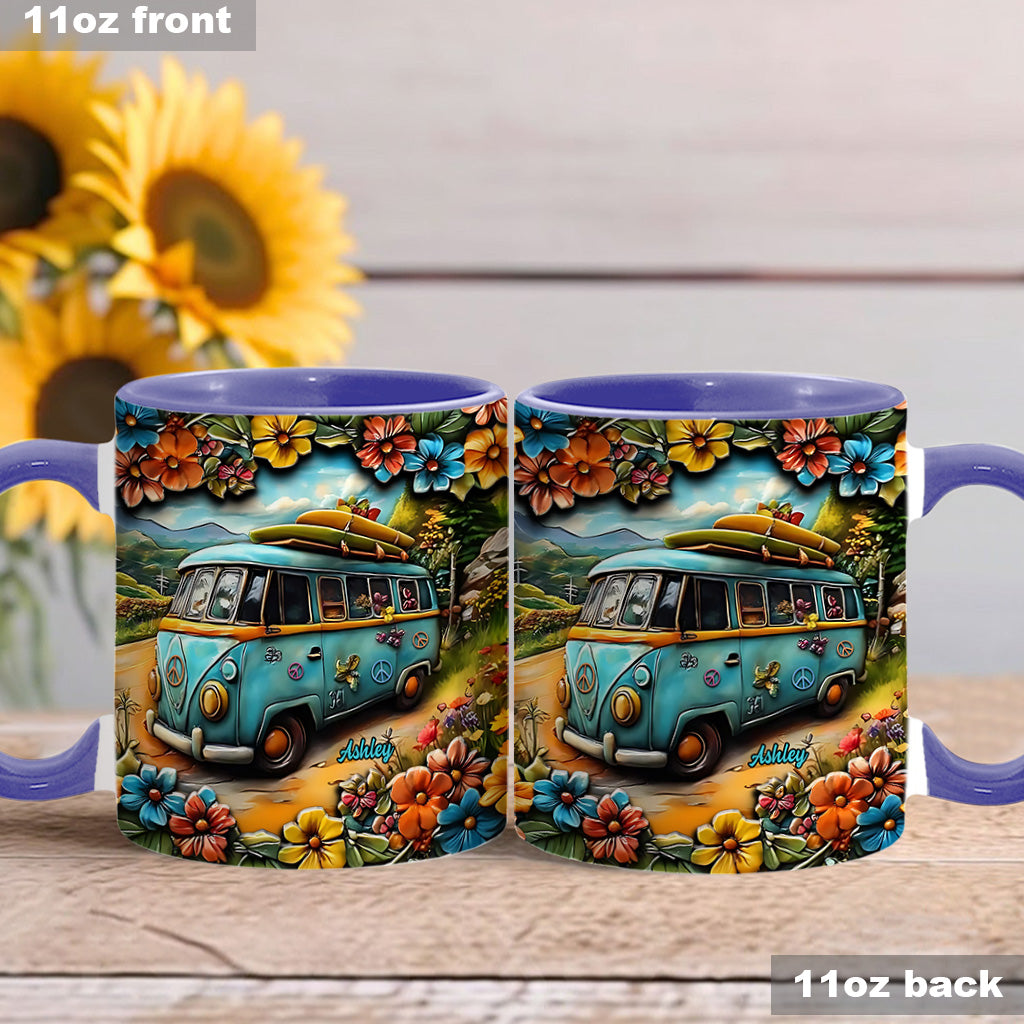Hippie Van - Personalized Hippie Accent Mug