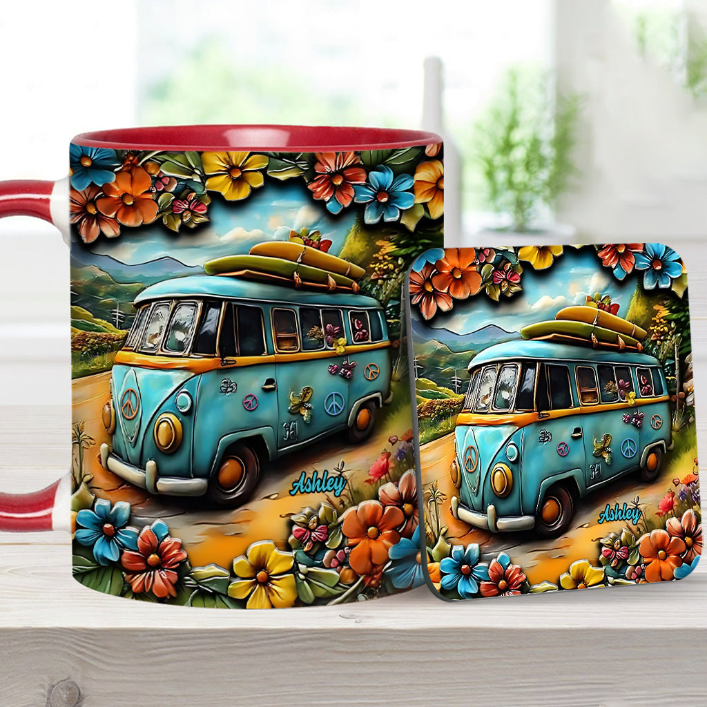 Hippie Van - Personalized Hippie Accent Mug