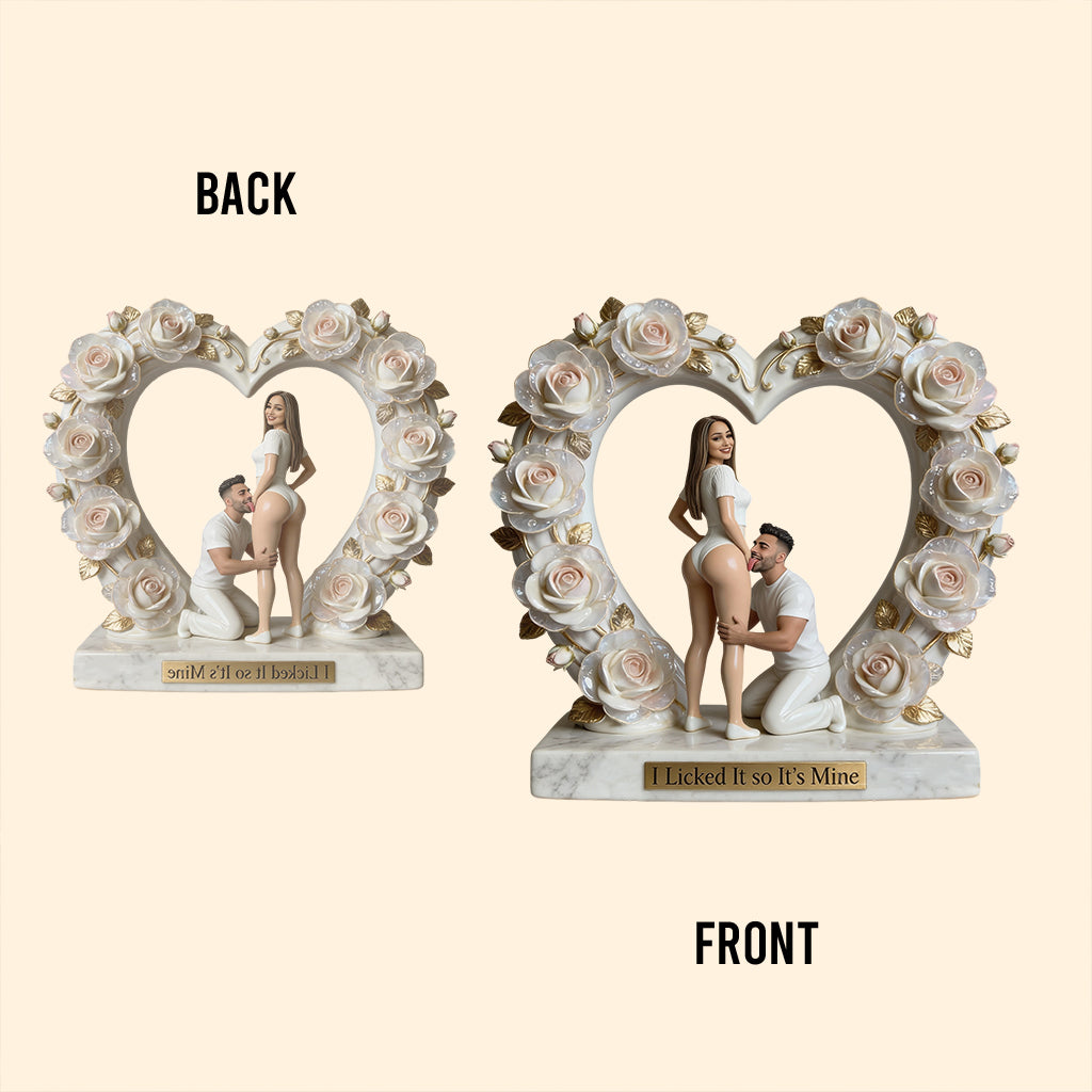 I Licked It so It's Mine - Personalized Couple Custom Shaped Acrylic Plaque