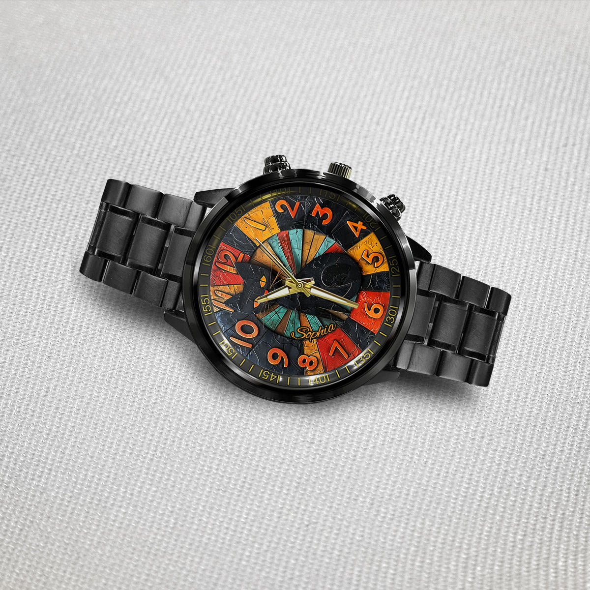 Black Cat - Personalized Black Cat Hand Watch