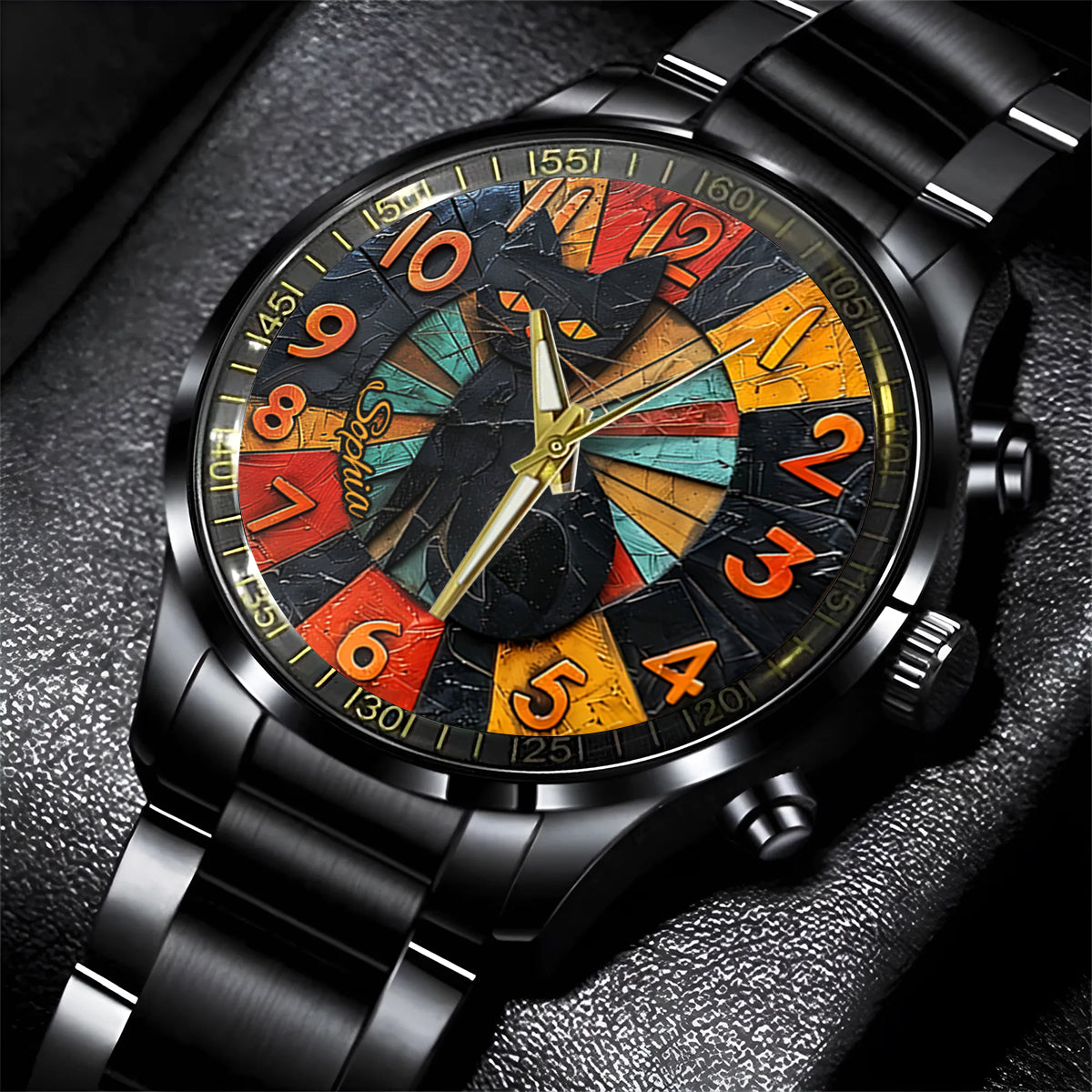 Black Cat - Personalized Black Cat Hand Watch