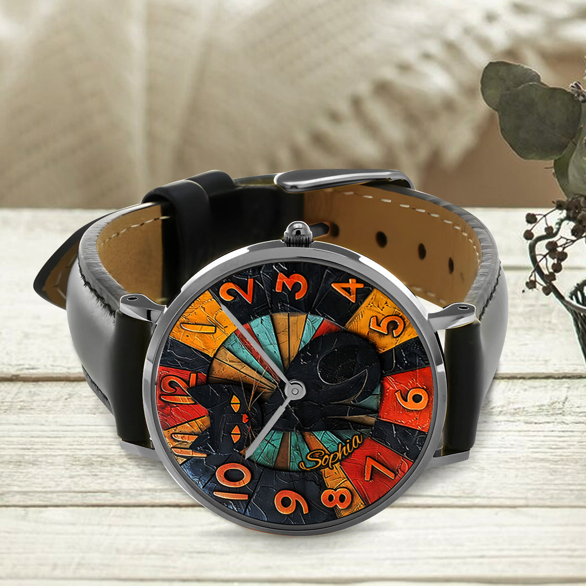 Black Cat - Personalized Black Cat Hand Watch