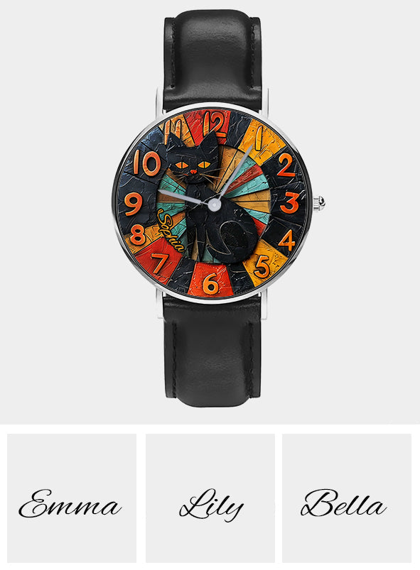 Black Cat - Personalized Black Cat Hand Watch