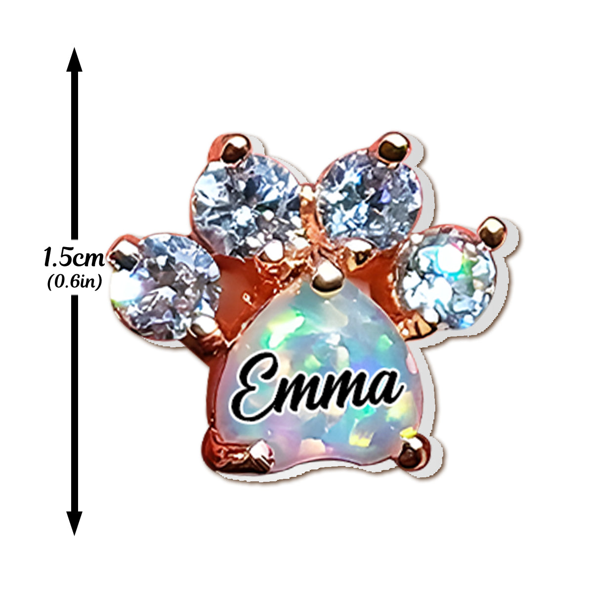 Dog Paw Jewellery - Personalized Dog Stud Earrings