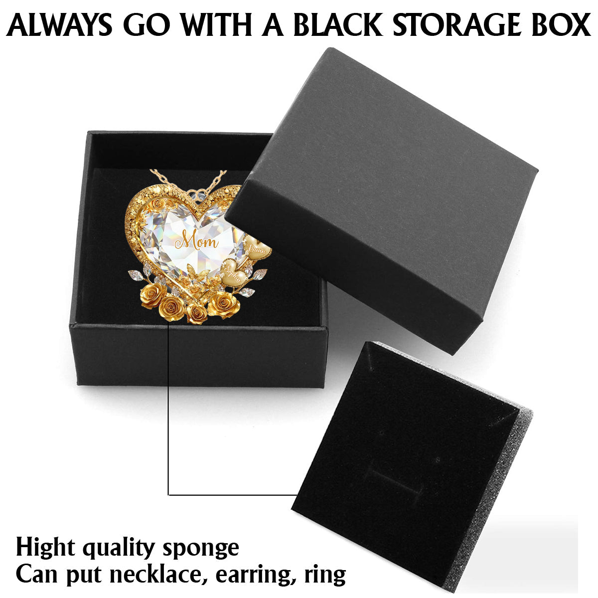 Mom's Grandma's Sweethearts - Personalized Grandma Shaped Metal Pendant Necklace