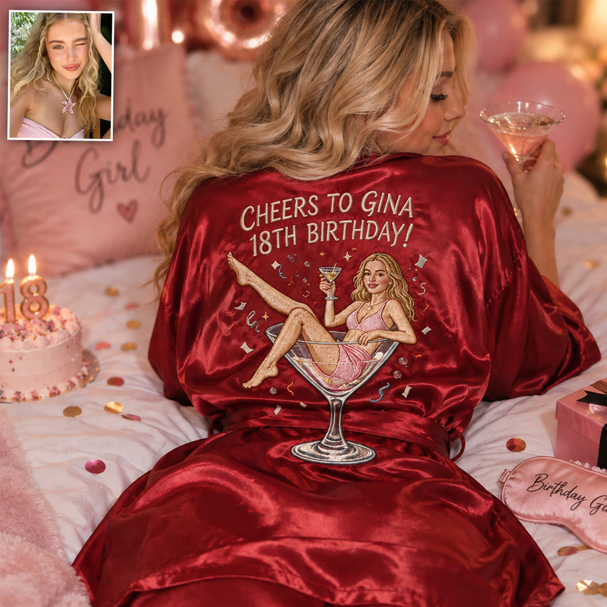 It's My Birthday! - Personalized Birthday Satin Robe
