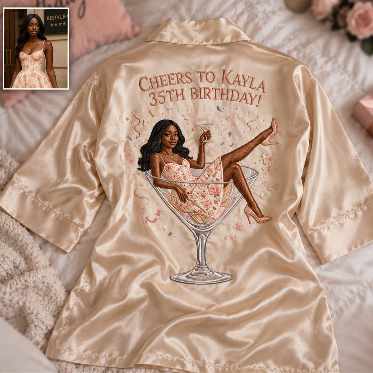 It's My Birthday! - Personalized Birthday Satin Robe