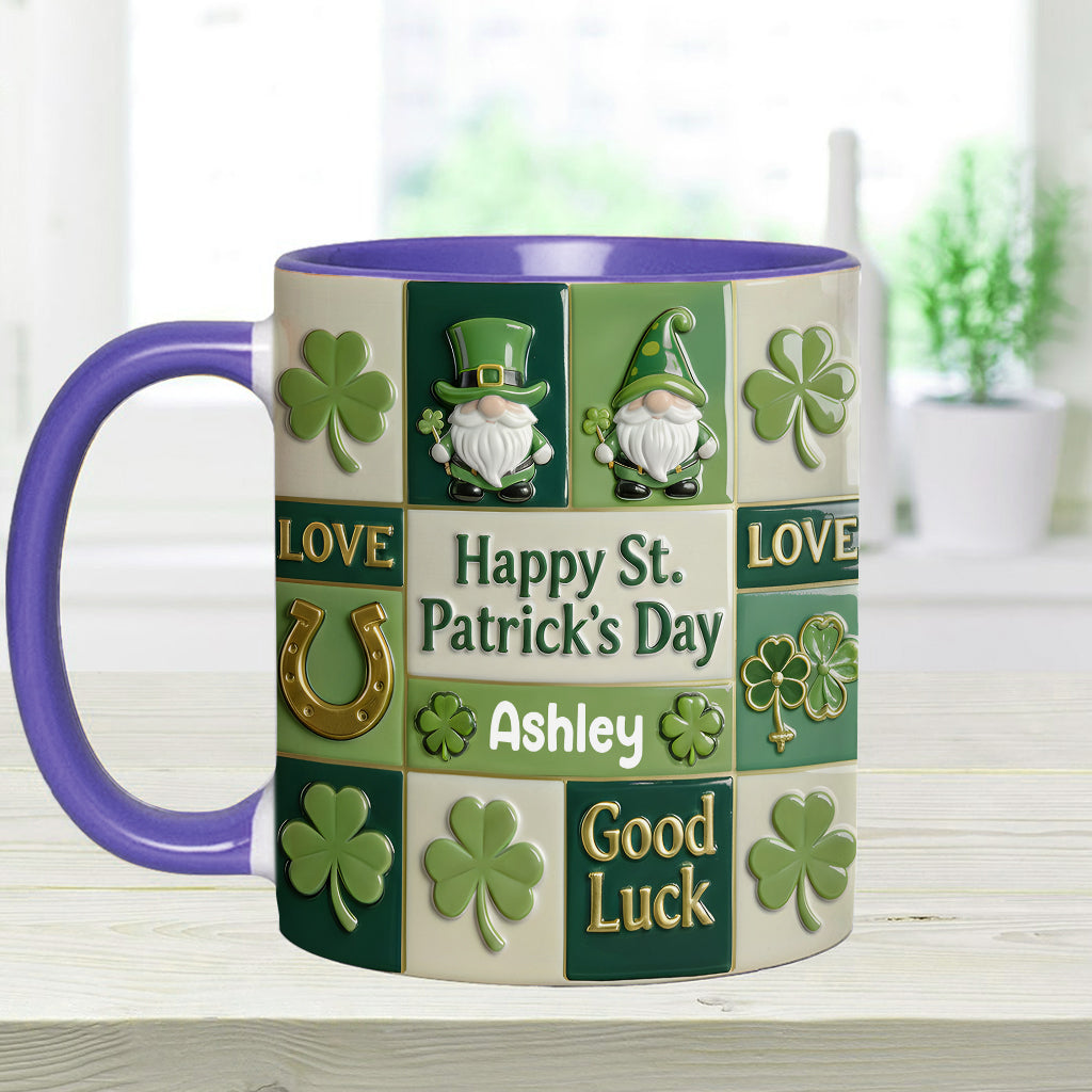 Happy St. Patrick's Day - Personalized Irish Accent Mug & Coaster