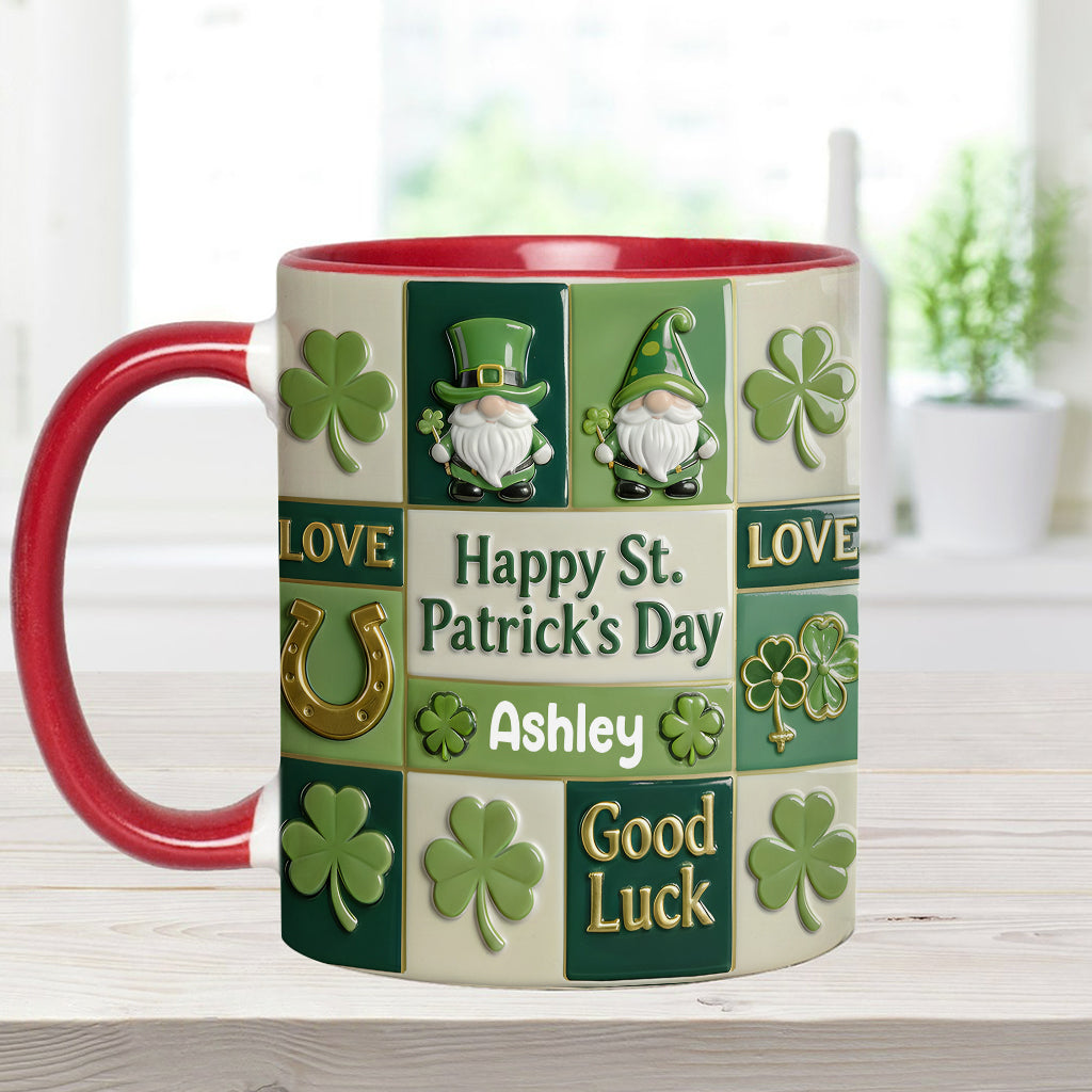 Happy St. Patrick's Day - Personalized Irish Accent Mug & Coaster