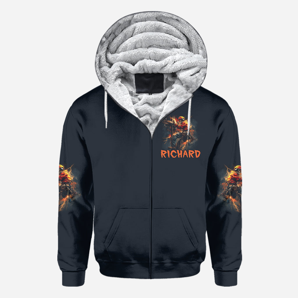 Only The Strongest Men Become Lineman - Personalized Lineman All Over Shirt