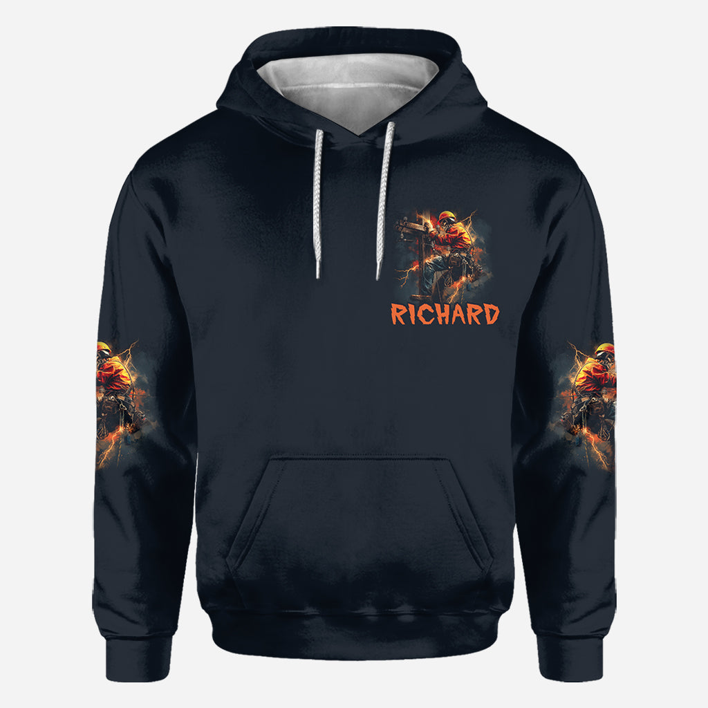 Only The Strongest Men Become Lineman - Personalized Lineman All Over Shirt