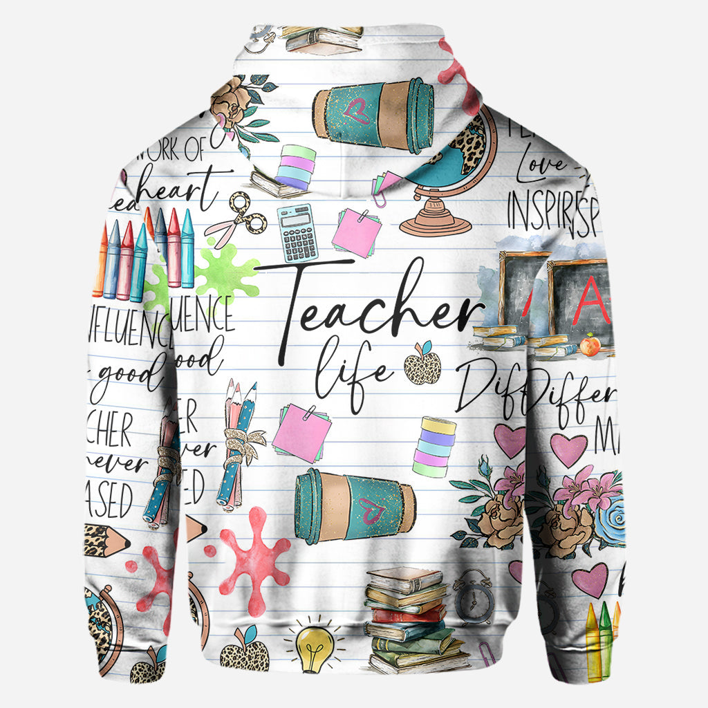 Teacher Life - Personalized Teacher All Over Shirt