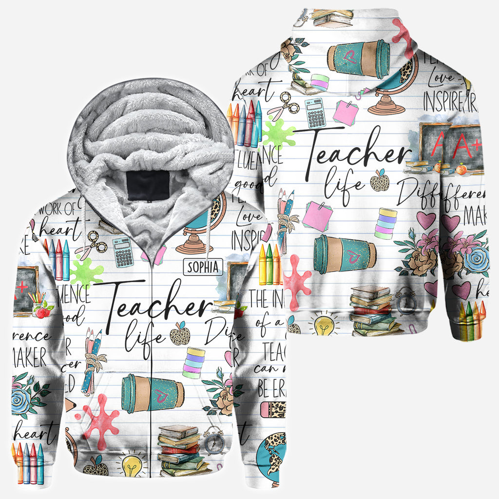 Teacher Life - Personalized Teacher All Over Shirt